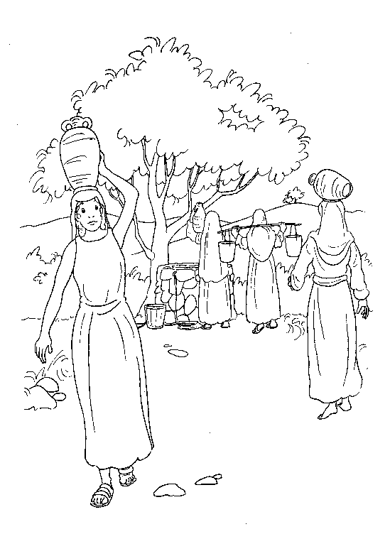 Plansa de colorat cu Biblia Ilustrata 16